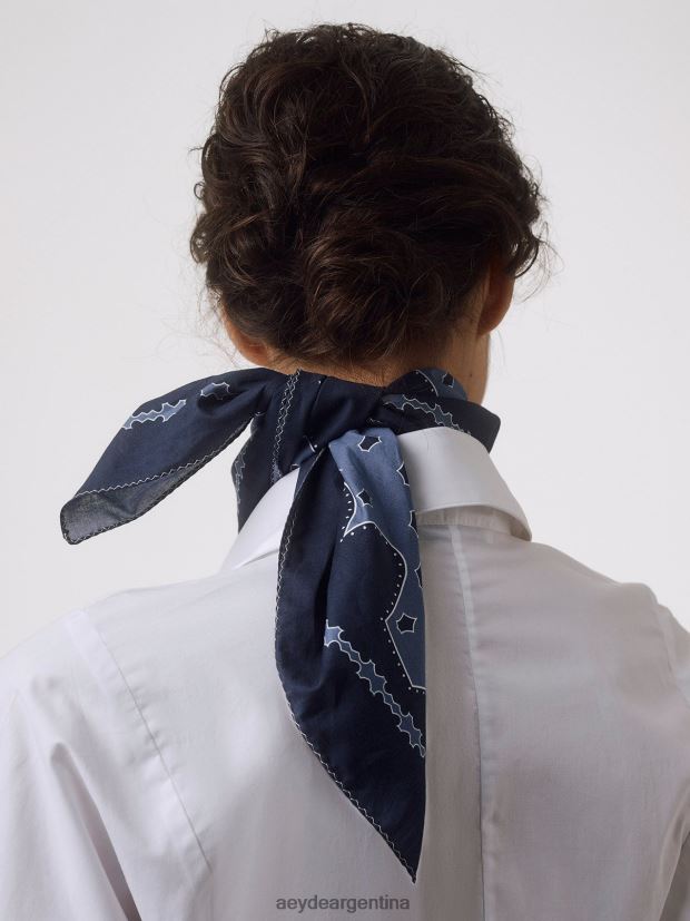 accesorio Aeyde dakota algodón azul marino/gris pizarra 84XPRH301
