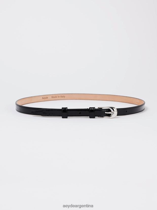 accesorio Aeyde eleanor charol negro/plata 84XPRH297