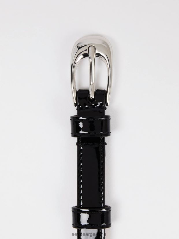 accesorio Aeyde eleanor charol negro/plata 84XPRH297