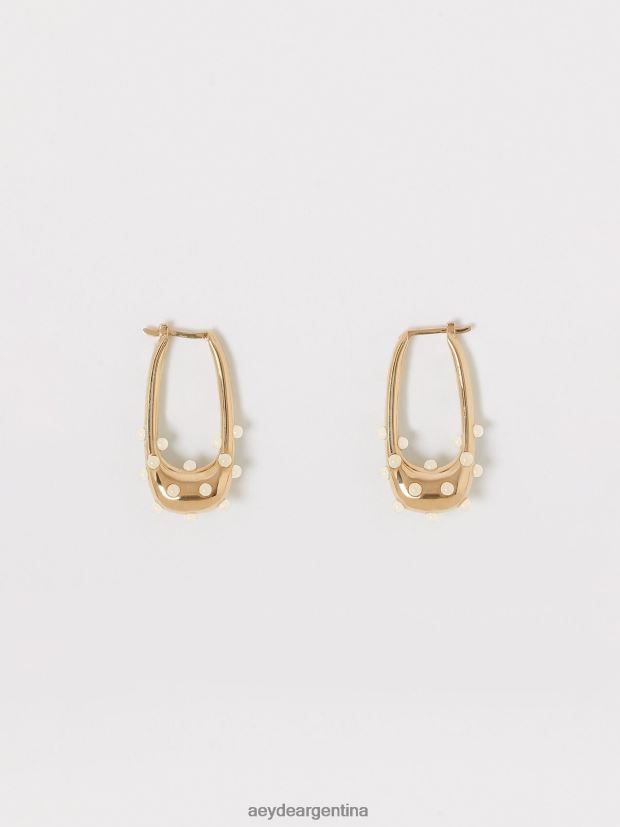 accesorio Aeyde elías latón bañado en oro/crema 84XPRH289