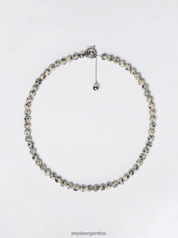 accesorio Aeyde saylor latón chapado en paladio/diaspro dalmata 84XPRH128