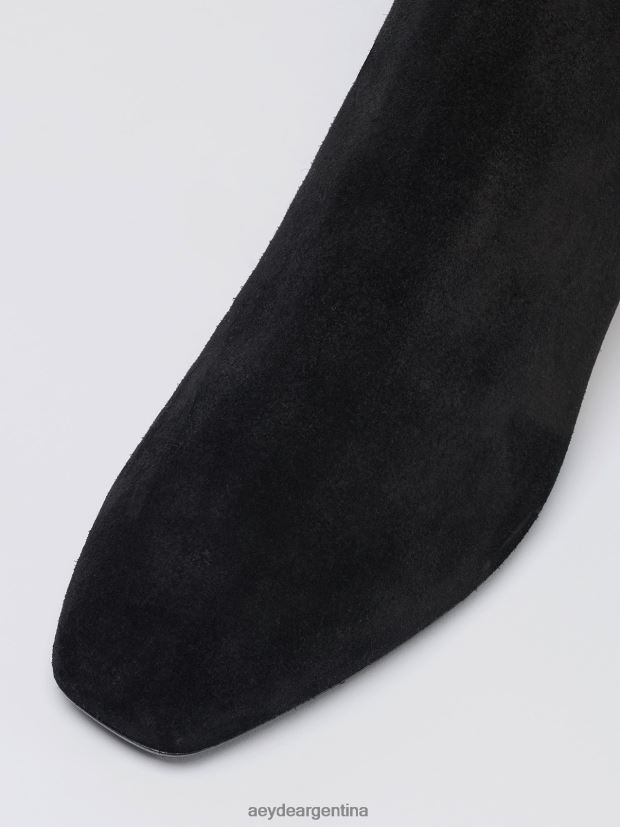 calzado Aeyde lino ante negro 84XPRH115