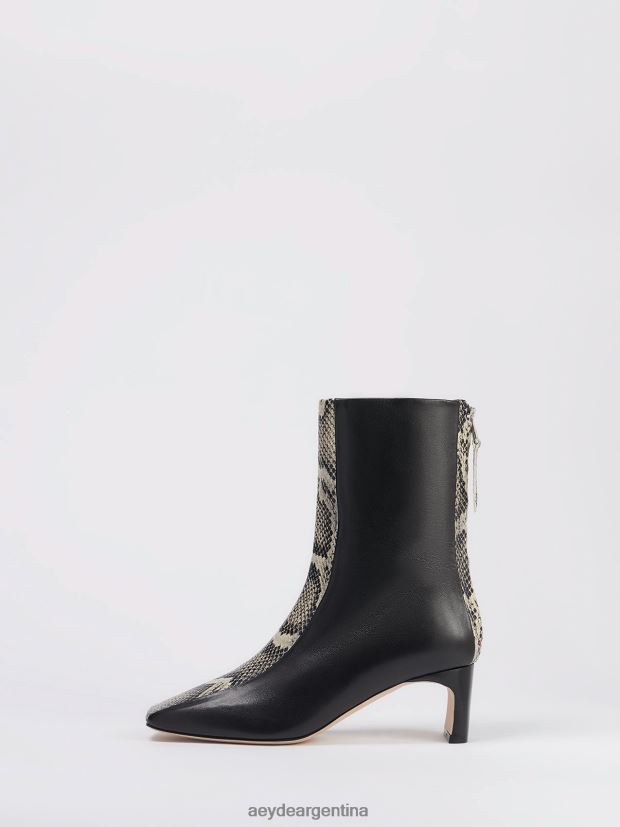 calzado Aeyde manu negro/crema becerro/serpiente 84XPRH111