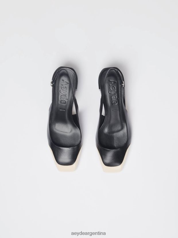calzado Aeyde augusta negro/napa crema/charol 84XPRH187