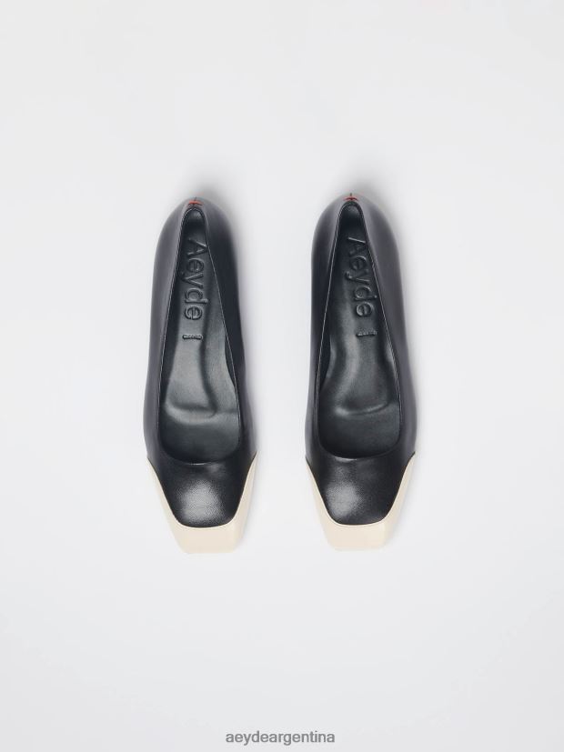 calzado Aeyde iris negro/napa crema/charol 84XPRH184