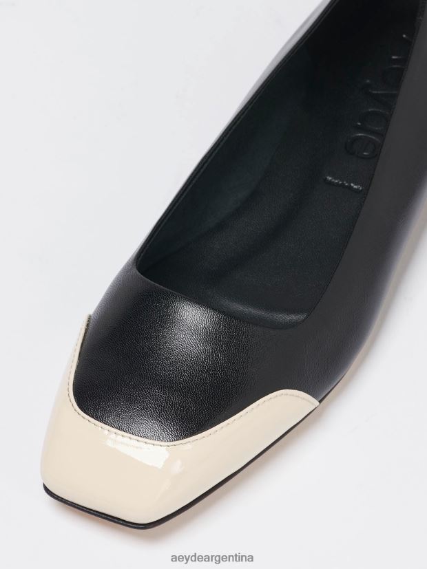 calzado Aeyde iris negro/napa crema/charol 84XPRH184