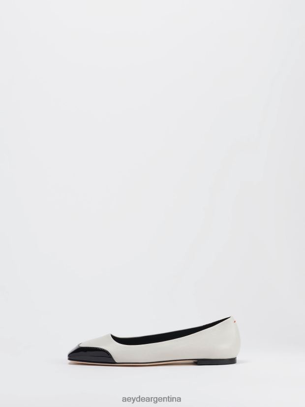 calzado Aeyde iris tiza/napa negra/charol 84XPRH185
