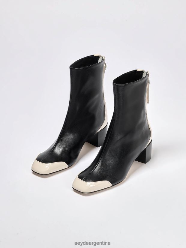calzado Aeyde suki negro/napa crema/charol 84XPRH75