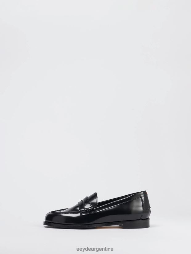 calzado Aeyde Óscar polido negro 84XPRH150