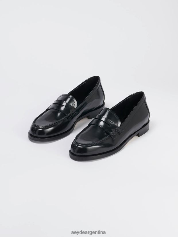 calzado Aeyde Óscar polido negro 84XPRH150