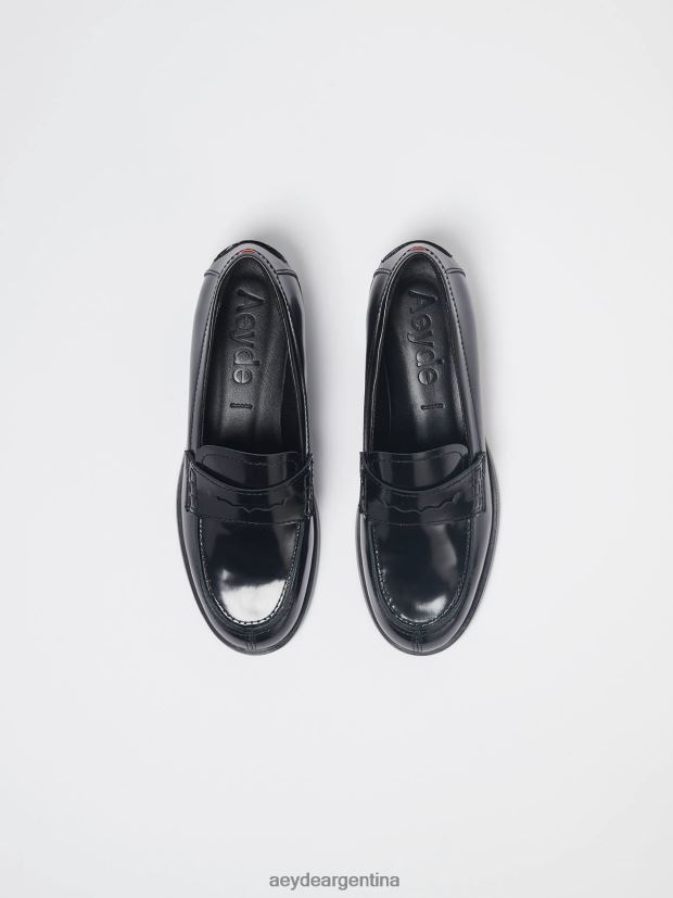 calzado Aeyde Óscar polido negro 84XPRH150