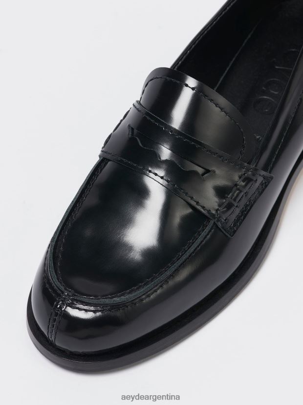 calzado Aeyde Óscar polido negro 84XPRH150