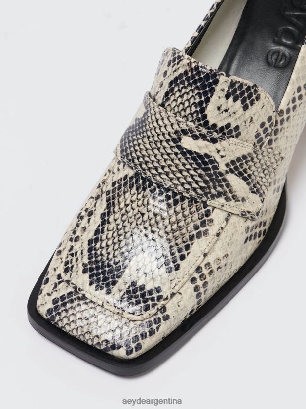 calzado Aeyde anka serpiente cremosa 84XPRH175