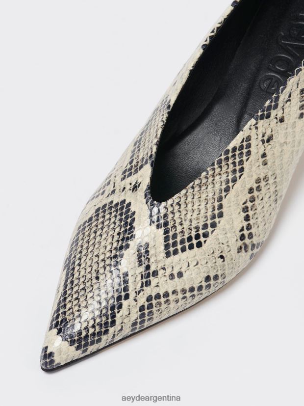 calzado Aeyde clara serpiente cremosa 84XPRH224