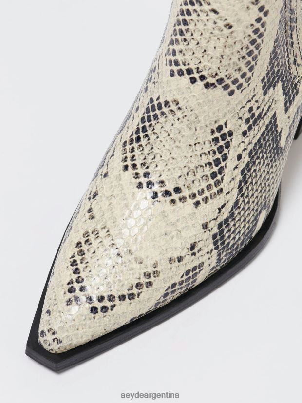 calzado Aeyde kate serpiente cremosa 84XPRH41