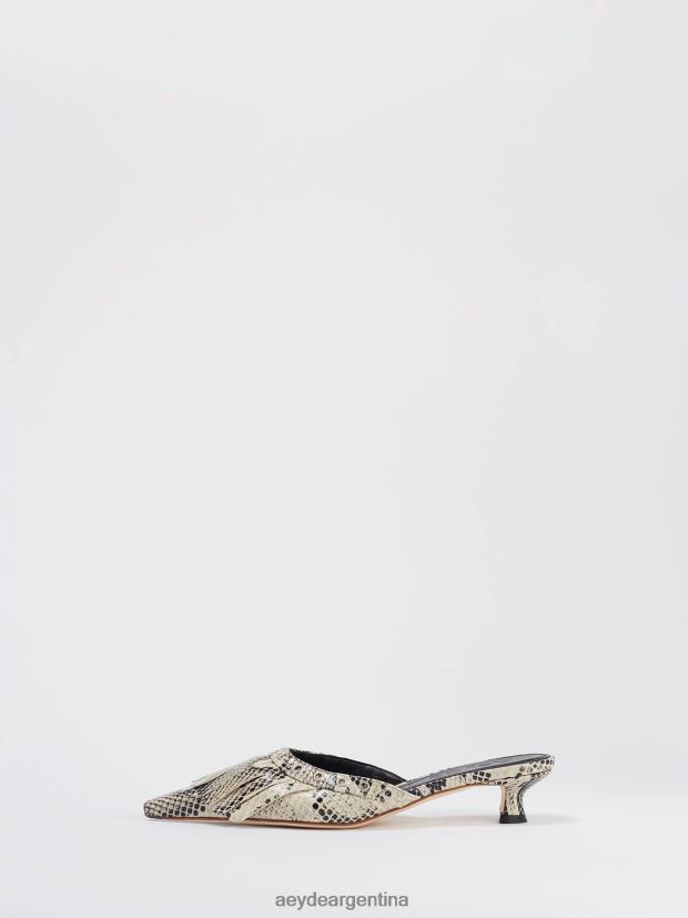 calzado Aeyde tania serpiente cremosa 84XPRH99