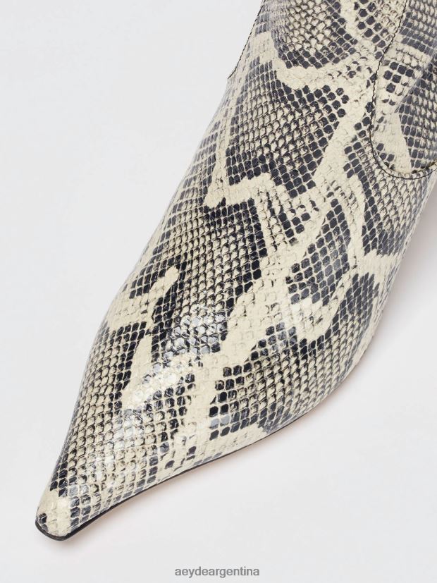 calzado Aeyde zuri serpiente cremosa 84XPRH55